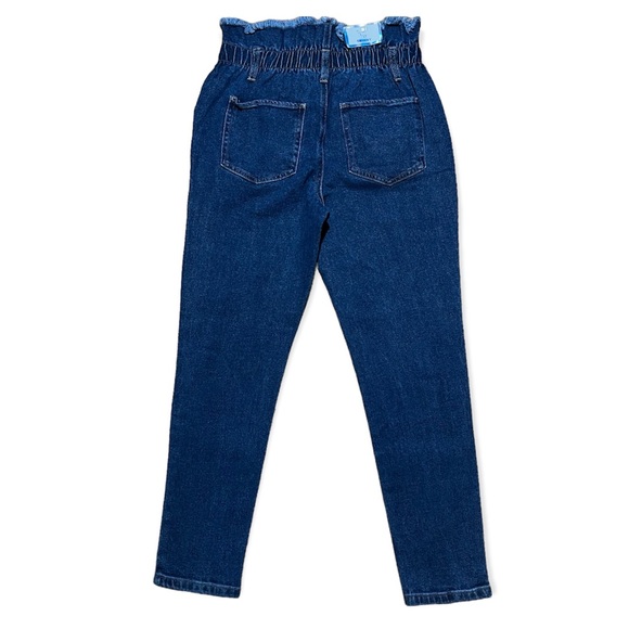 Tinseltown Denim Paperbag Raw Edge Waist Buttonfly Hi-Rise Skinny Jeans Sz 5/27 - Picture 2 of 16